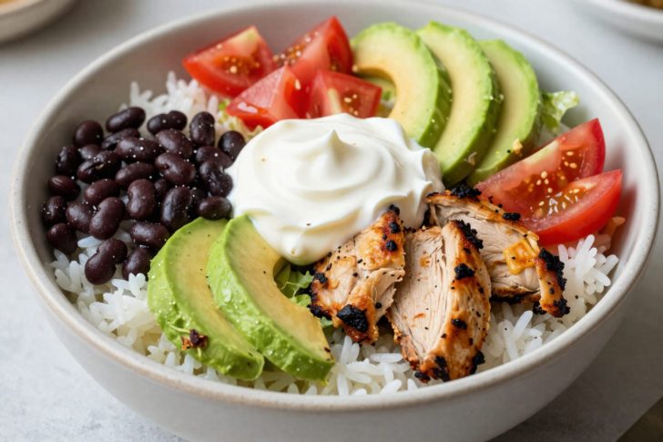How to Make a Burrito Bowl from Meal Prep Leftovers in 10 Minutes
